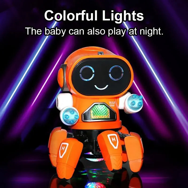 Kids Dance LED Octopus Robot Toy