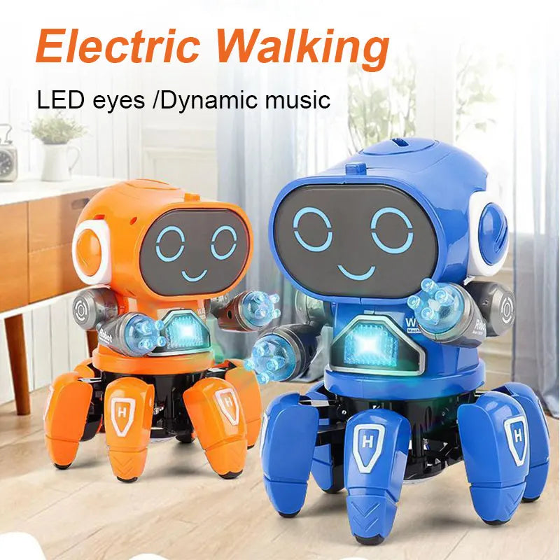 Kids Dance LED Octopus Robot Toy