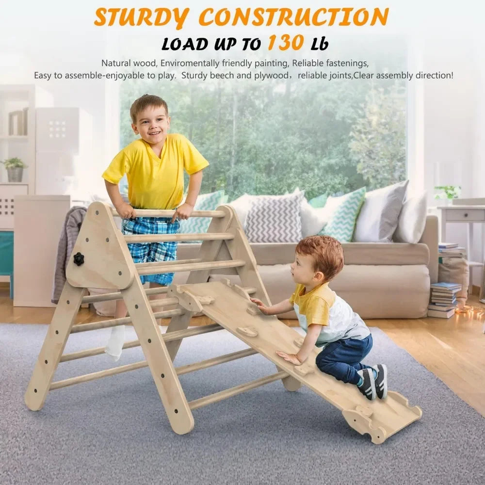 Foldable Climbing Triangle Ladder Toy for Kids