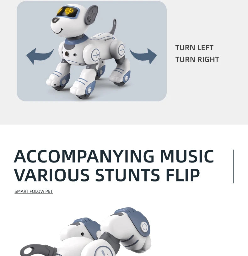 Intelligent Remote Control Robot Dog with Voice Command & Music