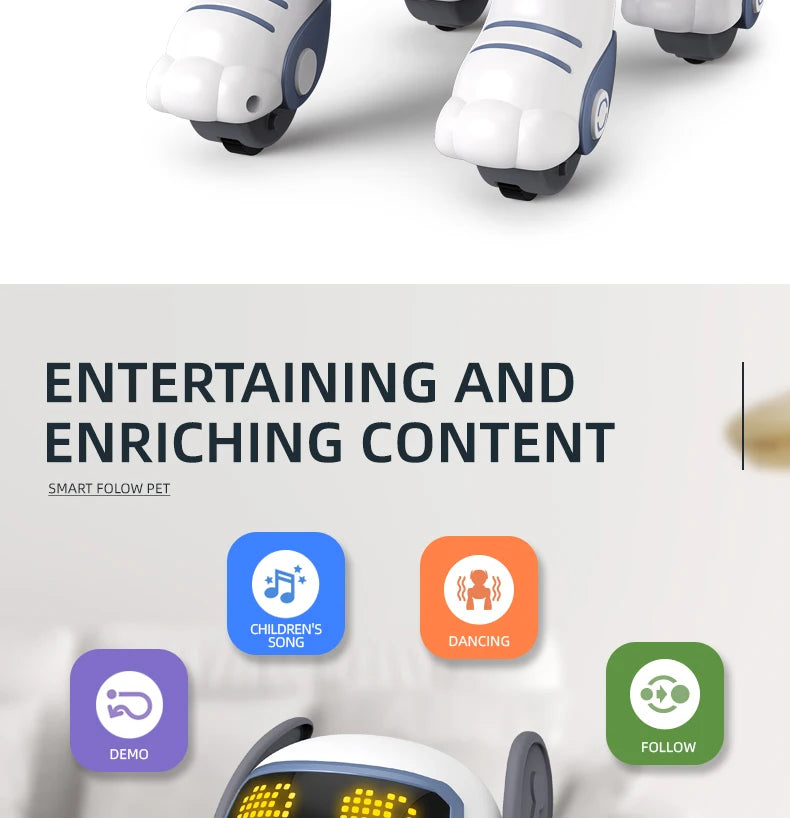 Intelligent Remote Control Robot Dog with Voice Command & Music