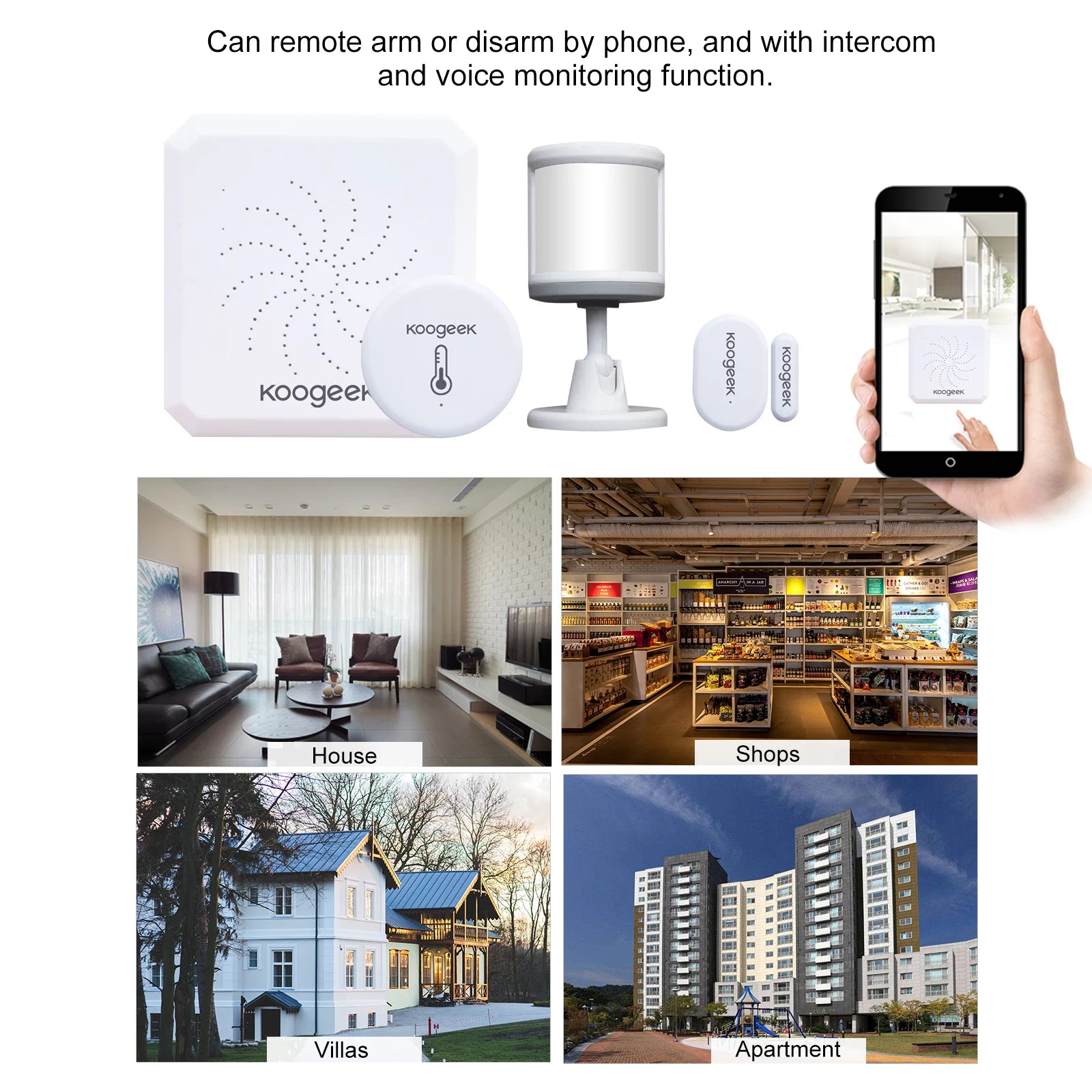 Wireless WiFi Smart Home Security Alarm System