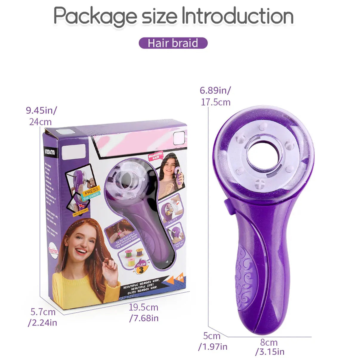Electric Hair Braider Kit for Kids - DIY Automatic Hair Decoration Tool