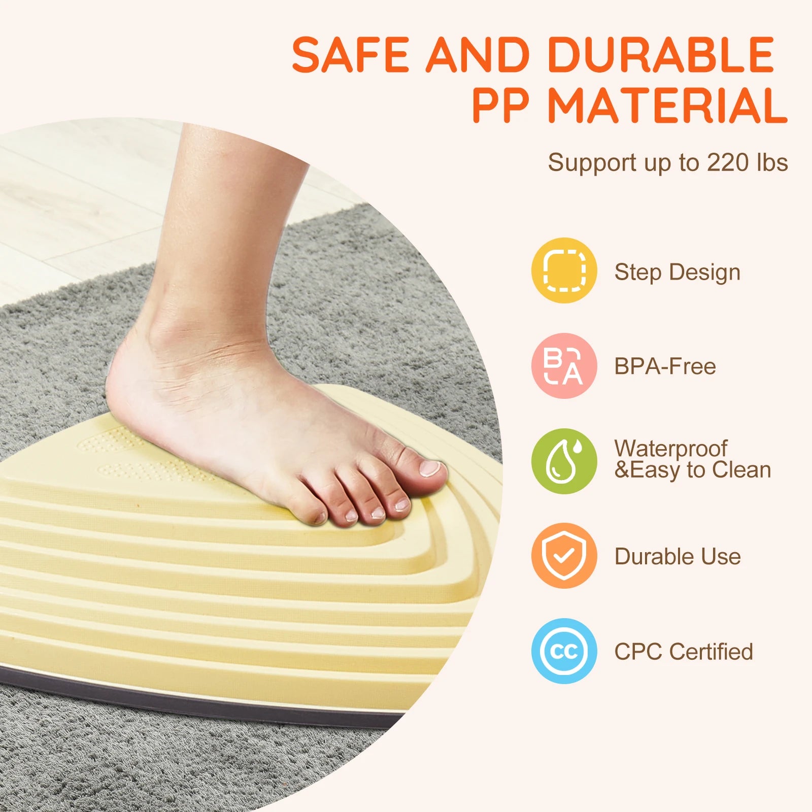 VEVOR 6PCS Children's Balance Stepping Stones
