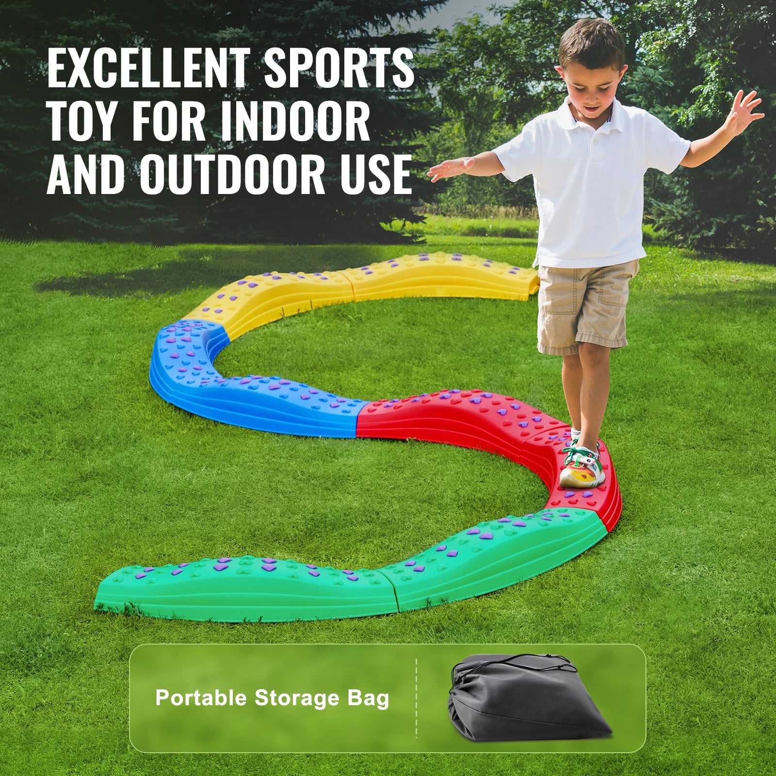 VEVOR Kids Balance Beam Stepping Stones