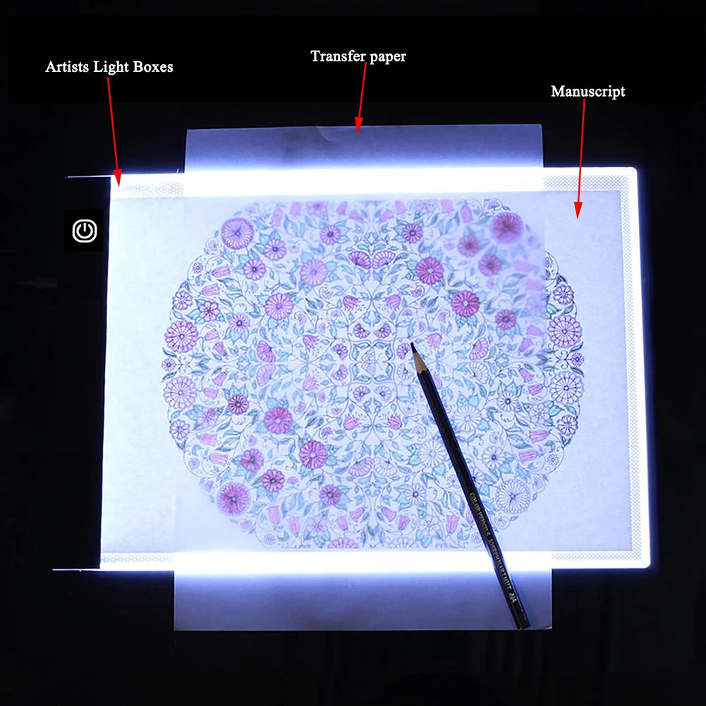 A3 LED Drawing Tablet – Digital Graphics Pad with Eye Protection