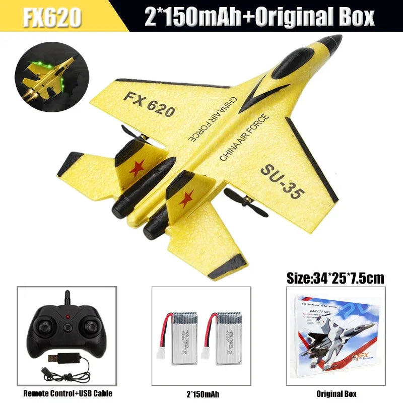 SU-35 RC Plane 2.4G Foam Glider with 2 Batteries