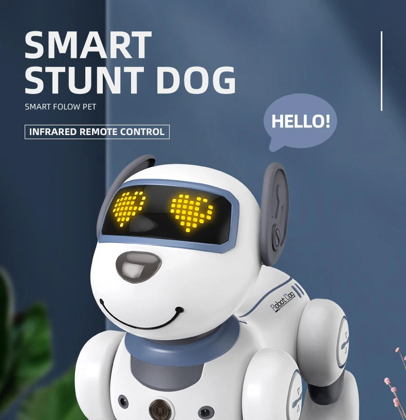 Intelligent Remote Control Robot Dog with Voice Command & Music