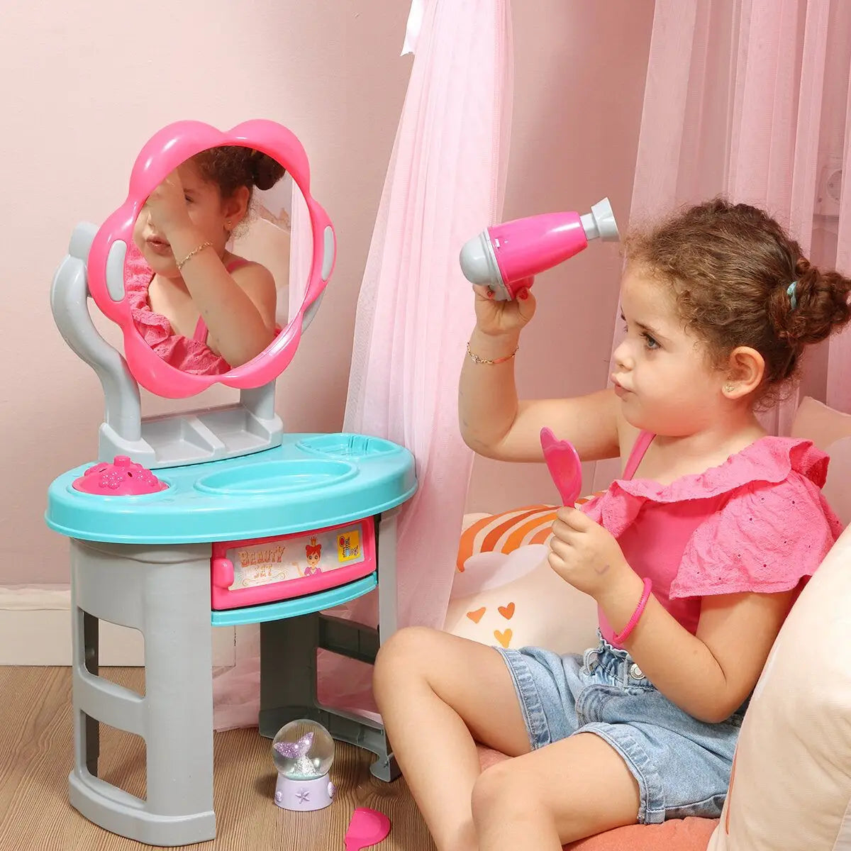 18-Piece Pretend Hair Styling Set for Girls (Ages 3+)