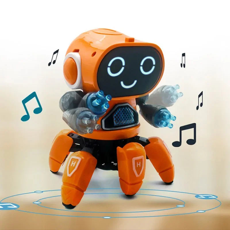 Kids Dance Robot Octopus LED Toy - Music & Claws