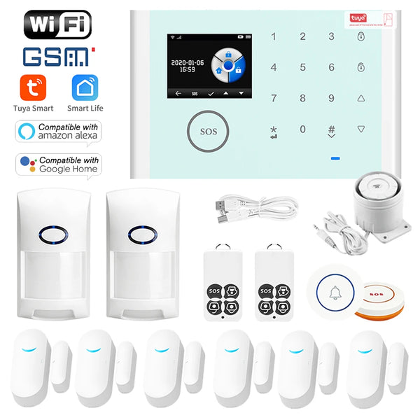 CS118 WiFi+GSM+GPRS 3-in-1 Intelligent Home Alarm System