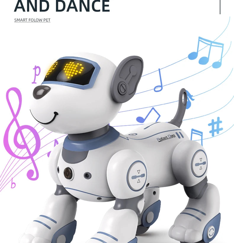 Intelligent Remote Control Robot Dog with Voice Command & Music