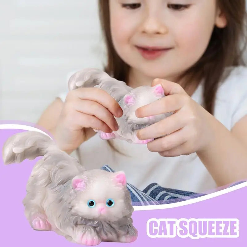 Anxiety Relief Realistic Cat Squeeze Toy for Stress Relief