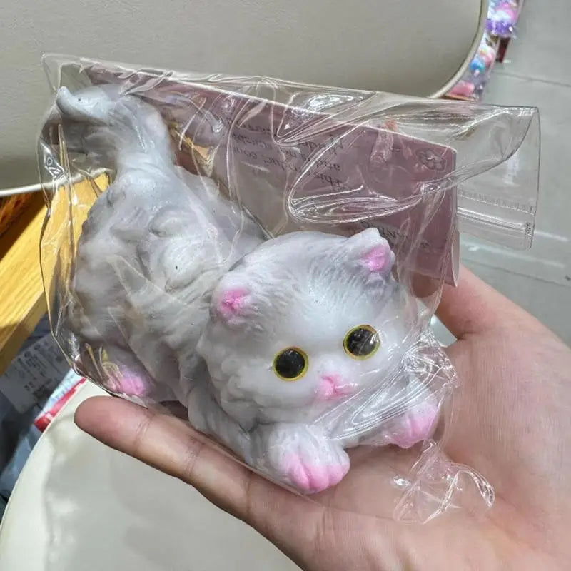 Anxiety Relief Realistic Cat Squeeze Toy for Stress Relief