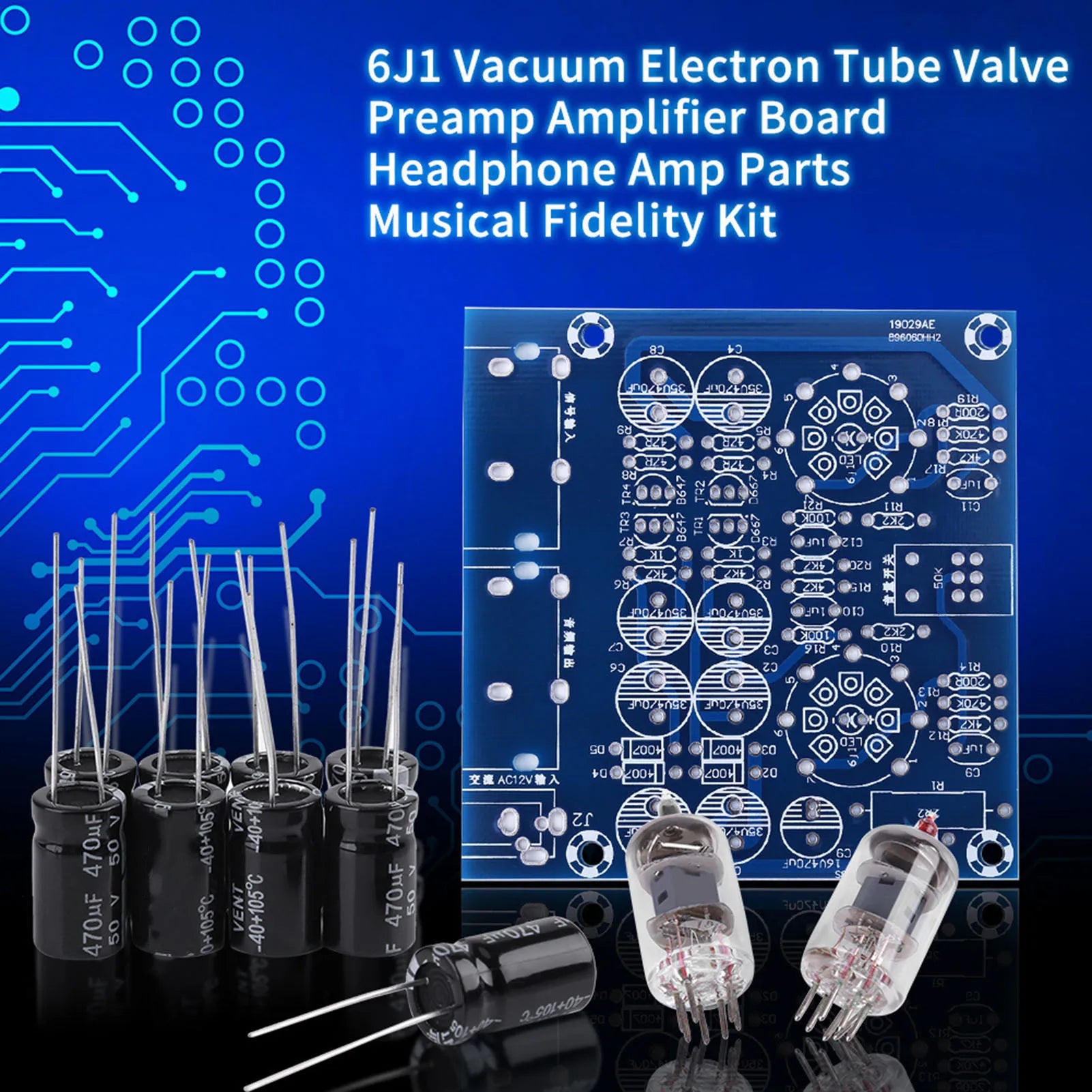 Valve Preamp 6J1 Vacuum Tube Amplifier Kit