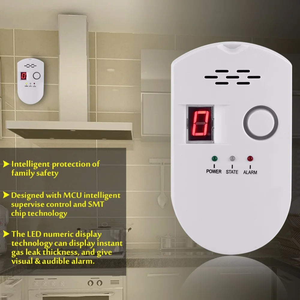 BRJ-502D Digital Gas Leak Detector (US Plug)