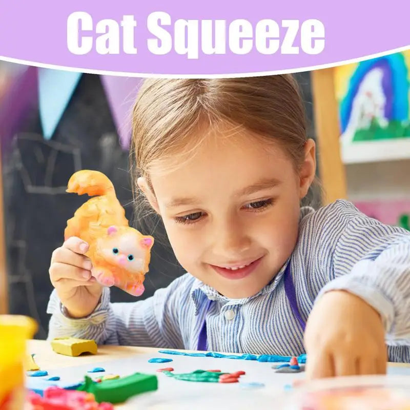 Anxiety Relief Realistic Cat Squeeze Toy for Stress Relief