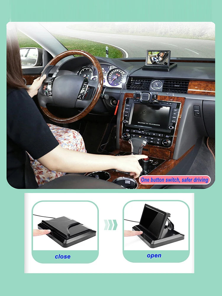 4.3" HD Baby Car Camera with Night Vision