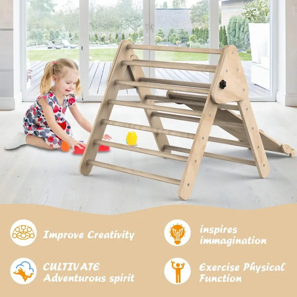 Foldable Climbing Triangle Ladder Toy for Kids