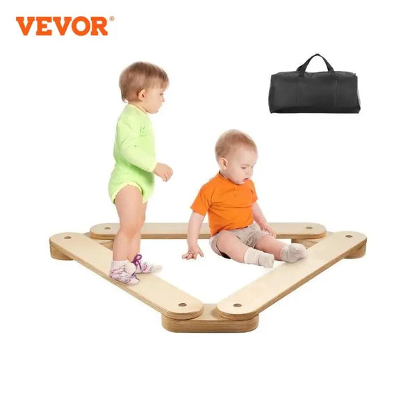 VEVOR Wooden Balance Beam Stepping Stones for Toddlers