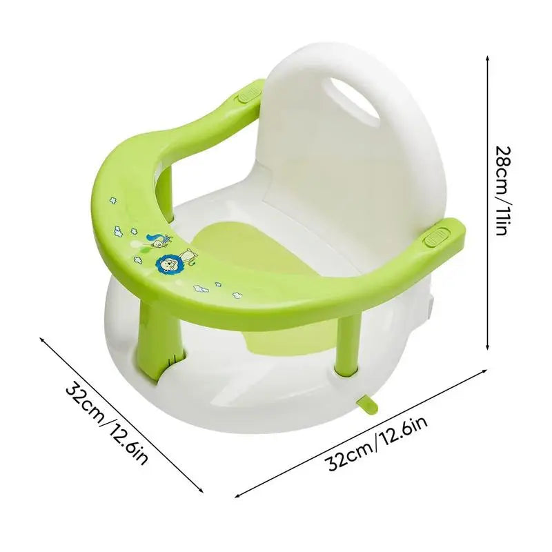 Foldable Baby Bath Seat with Suction Cups