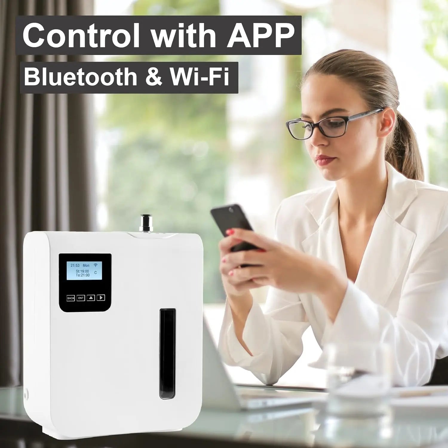 WiFi Smart Essential Oil Diffuser with Cold-Air Diffusion