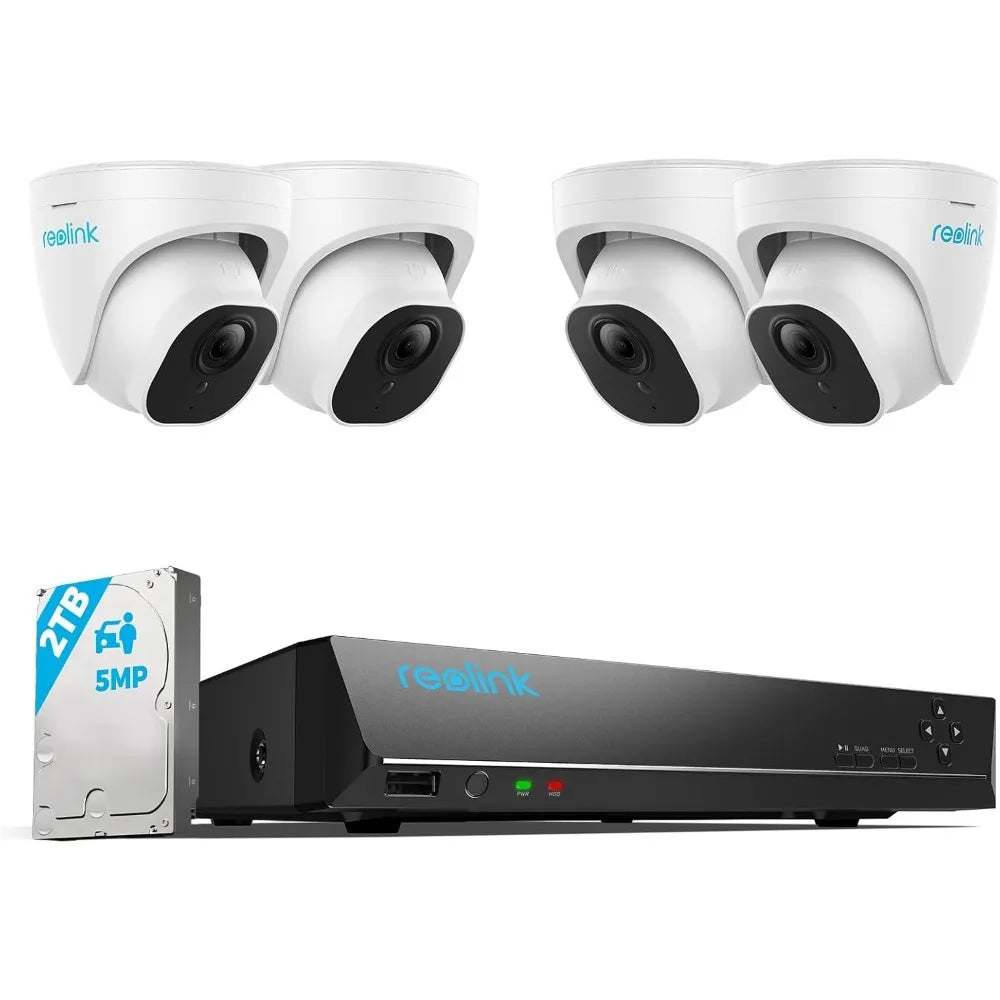 Smart 5MP 8CH PoE Home Security Camera System with Person & Vehicle Detection