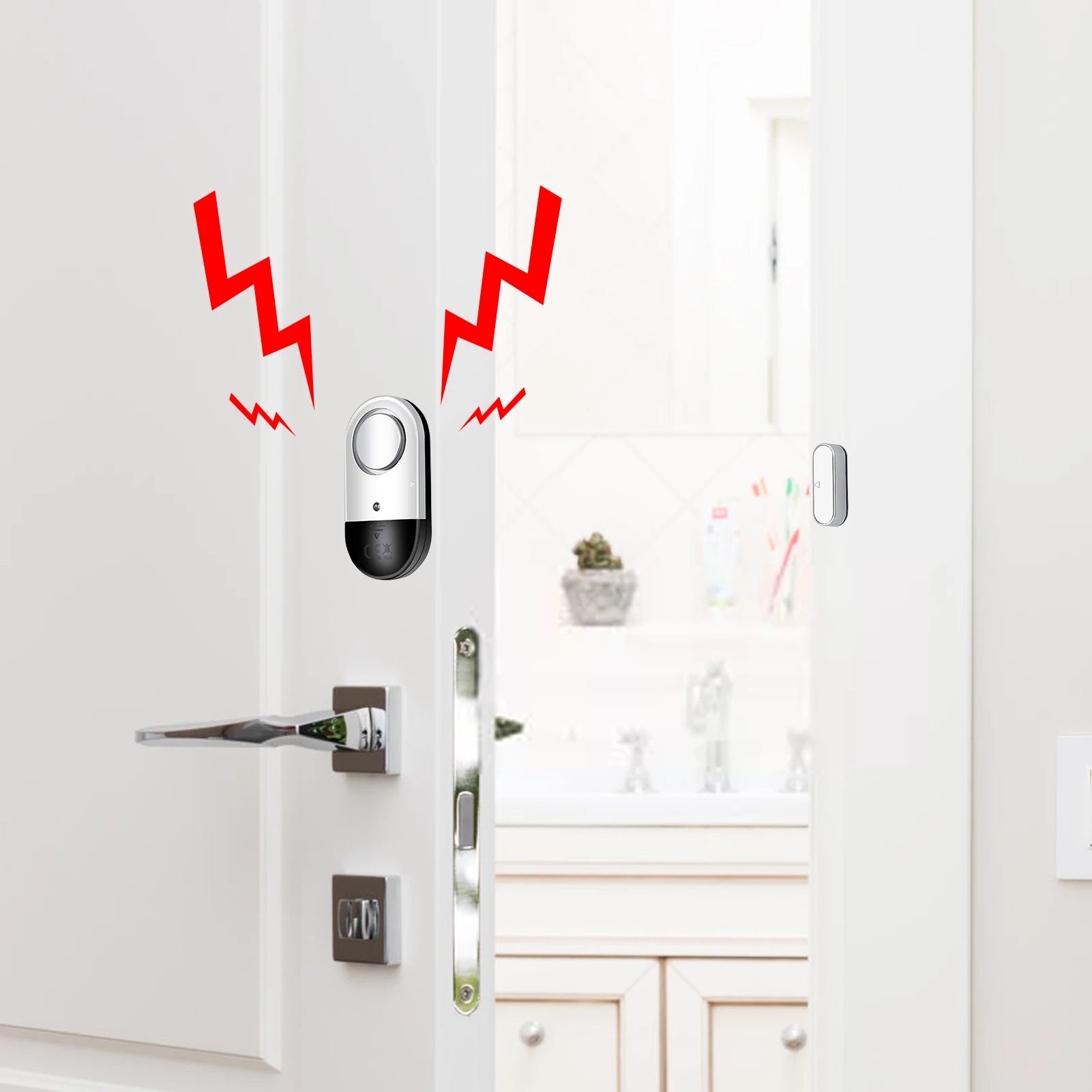 Super Loud 125dB Door Window Alarm - Wireless Security Chime