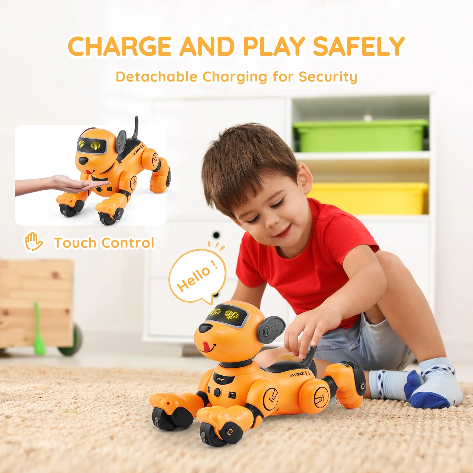 VEVOR Remote Control Robot Dog Toy for Kids