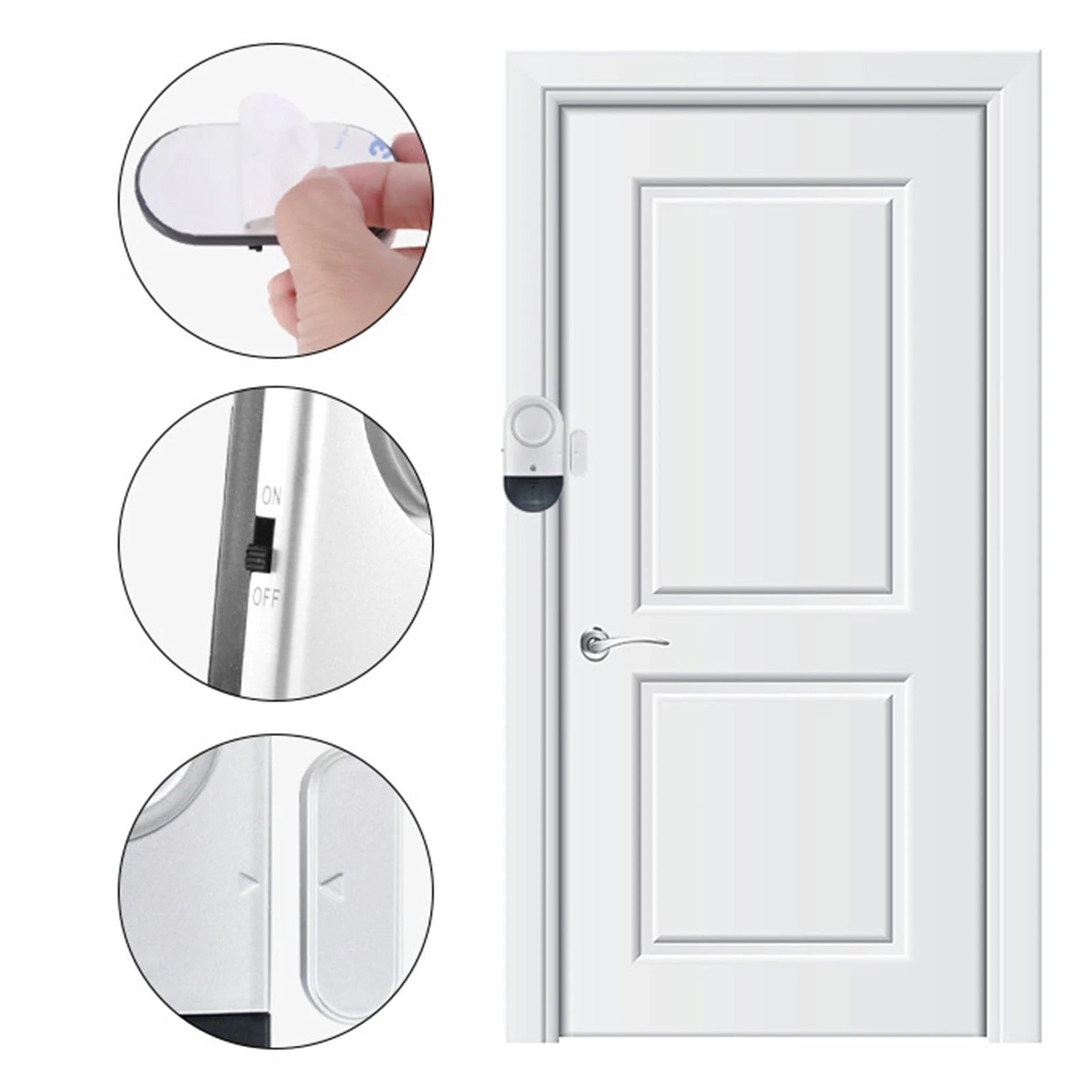 Super Loud 125dB Door Window Alarm - Wireless Security Chime