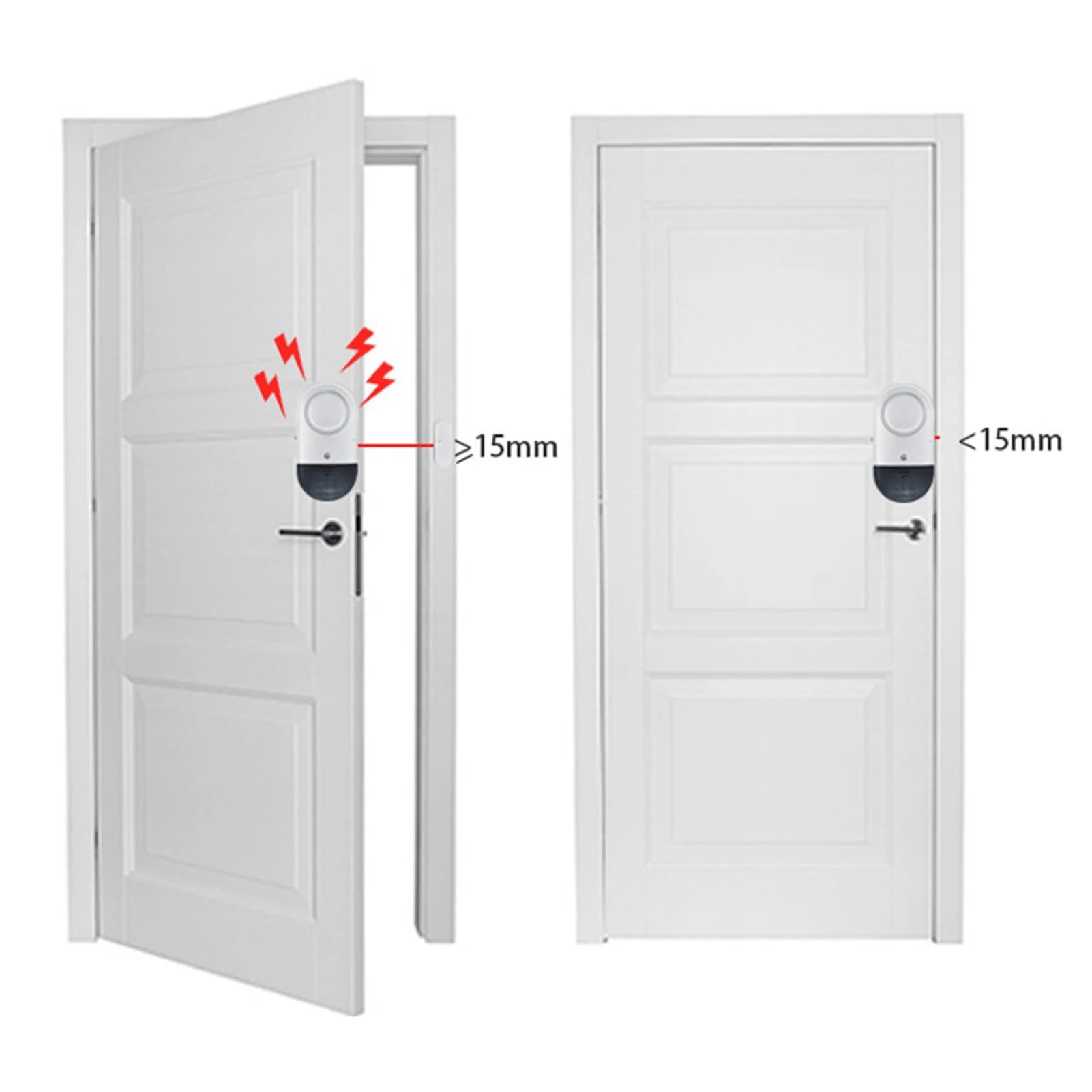 Super Loud 125dB Door Window Alarm - Wireless Security Chime