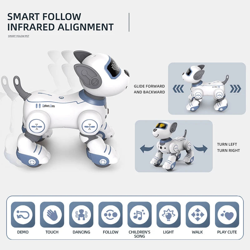 Intelligent Remote Control Robot Dog with Voice Command & Music