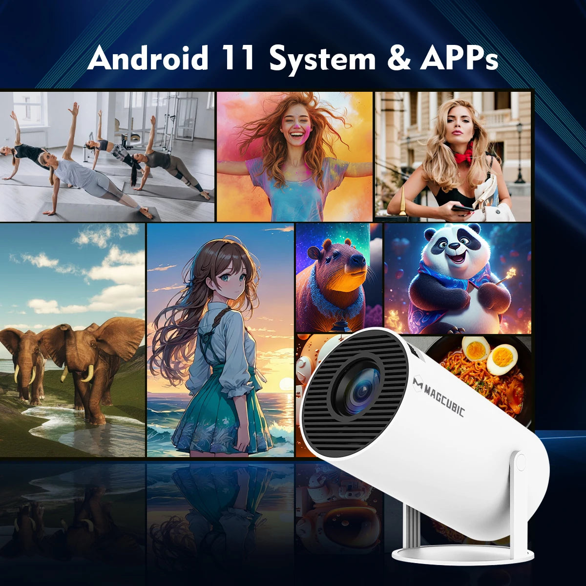 Magcubic Android 11 4K Projector HY300 Pro