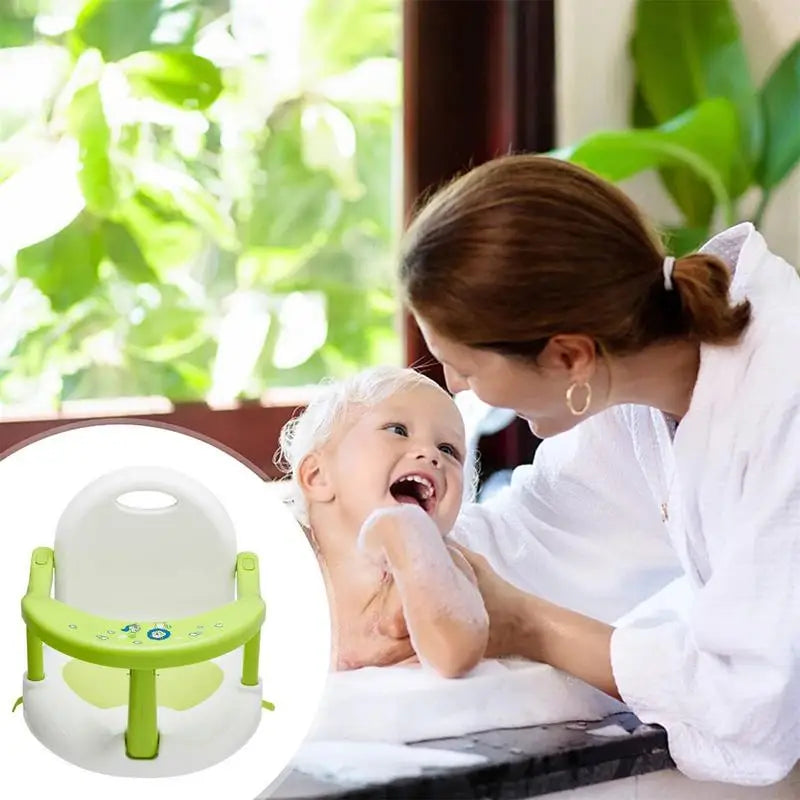 Foldable Baby Bath Seat with Suction Cups