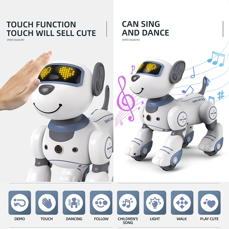 Intelligent Remote Control Robot Dog with Voice Command & Music