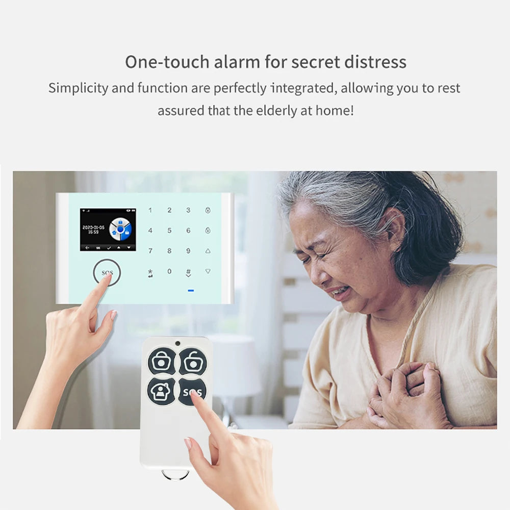 CS118 WiFi+GSM+GPRS 3-in-1 Intelligent Home Alarm System