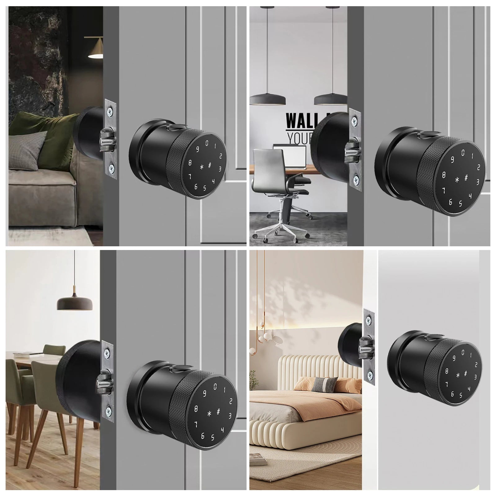 5-in-1 Smart Door Lock with Biometric Keyless Entry