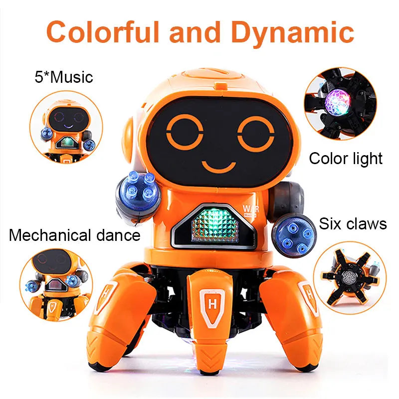 Kids Dance LED Octopus Robot Toy