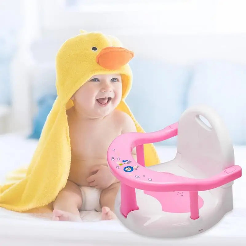 Foldable Baby Bath Seat with Suction Cups