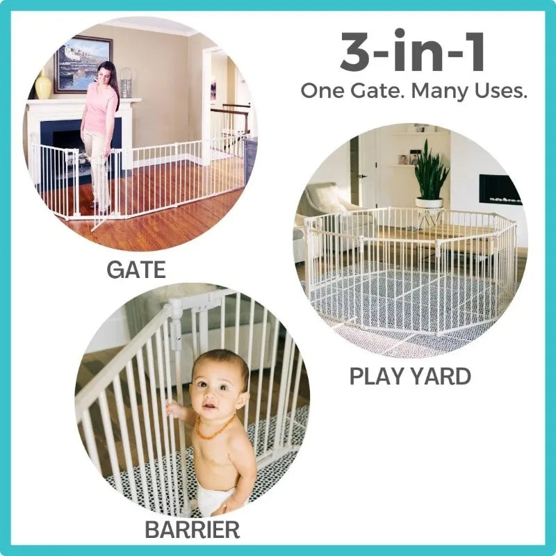 Metal Superyard 8-Panel Play Yard