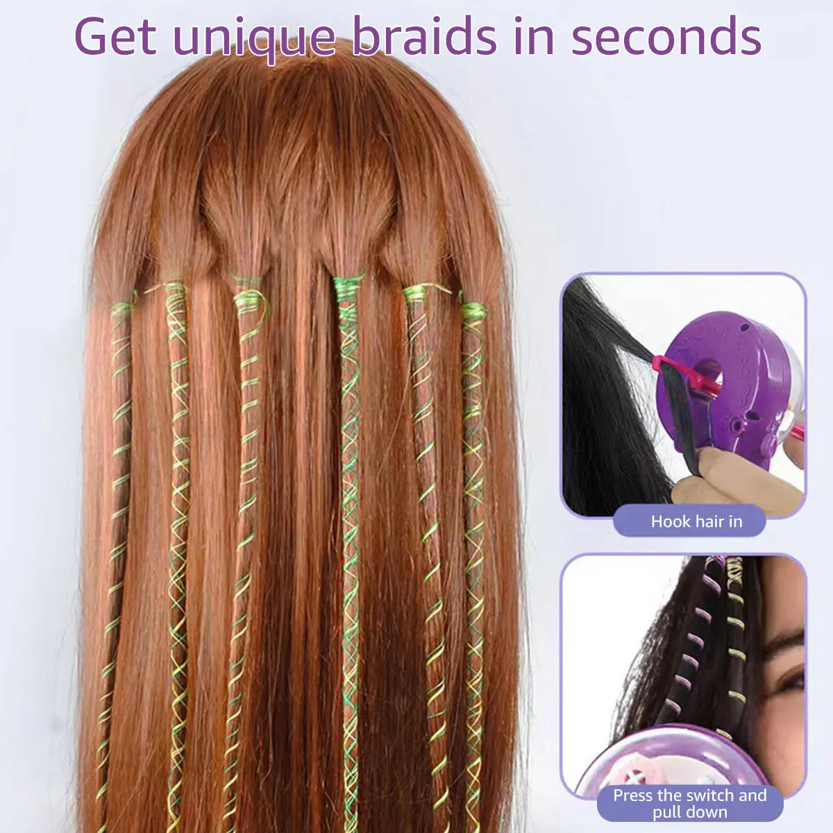 Electric Hair Braider Kit for Kids - DIY Automatic Hair Decoration Tool